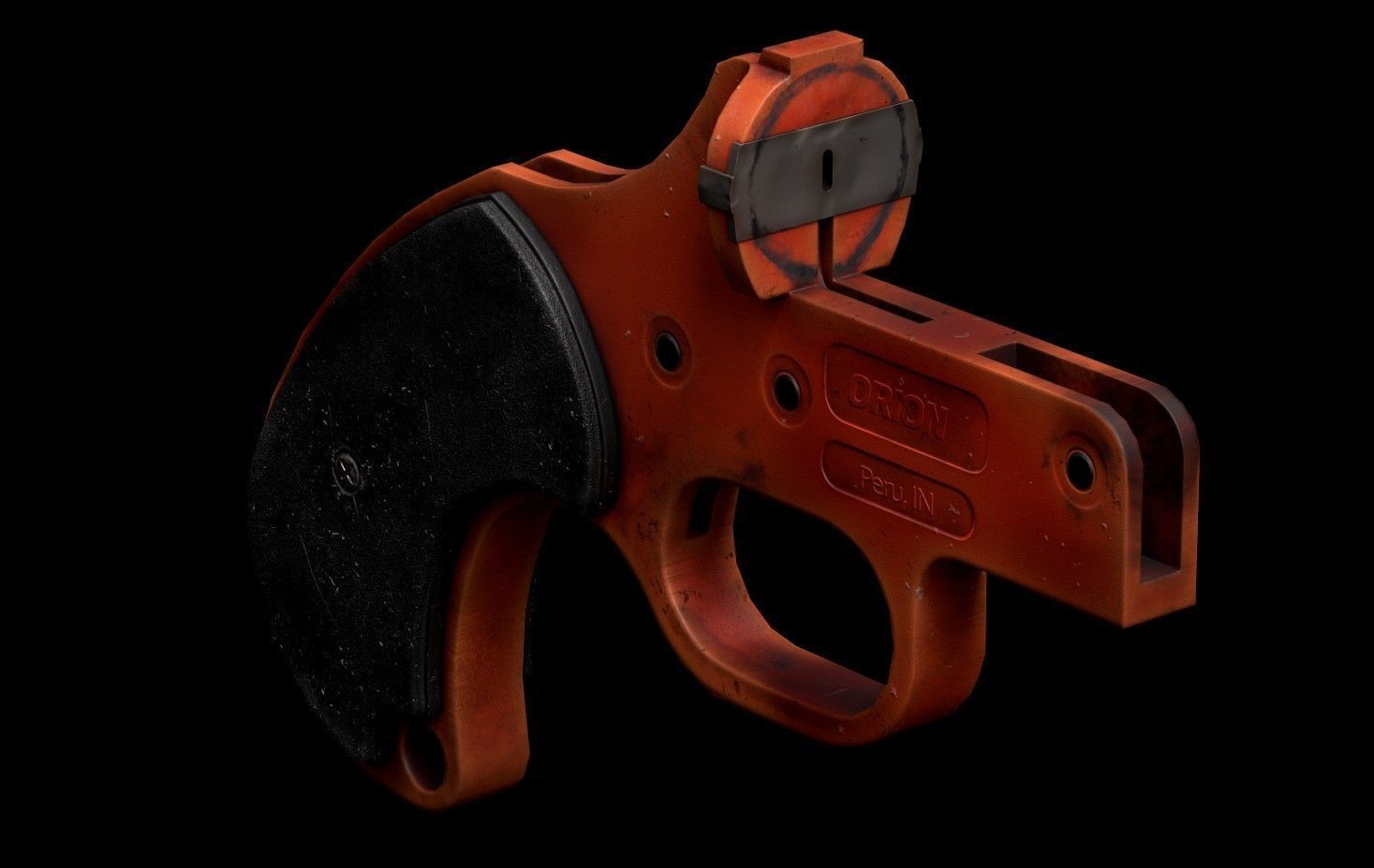 Flare Gun PBR Game-Ready Low-poly 3D model_2