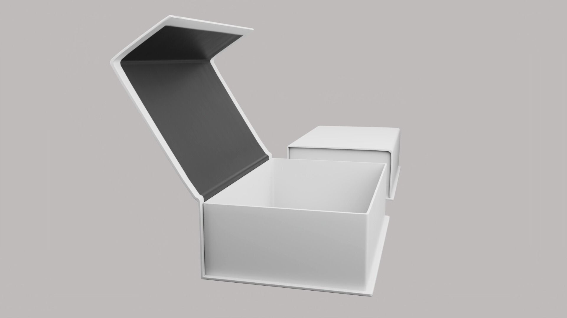 Magnetic paper gift box Low-poly 3D model_1