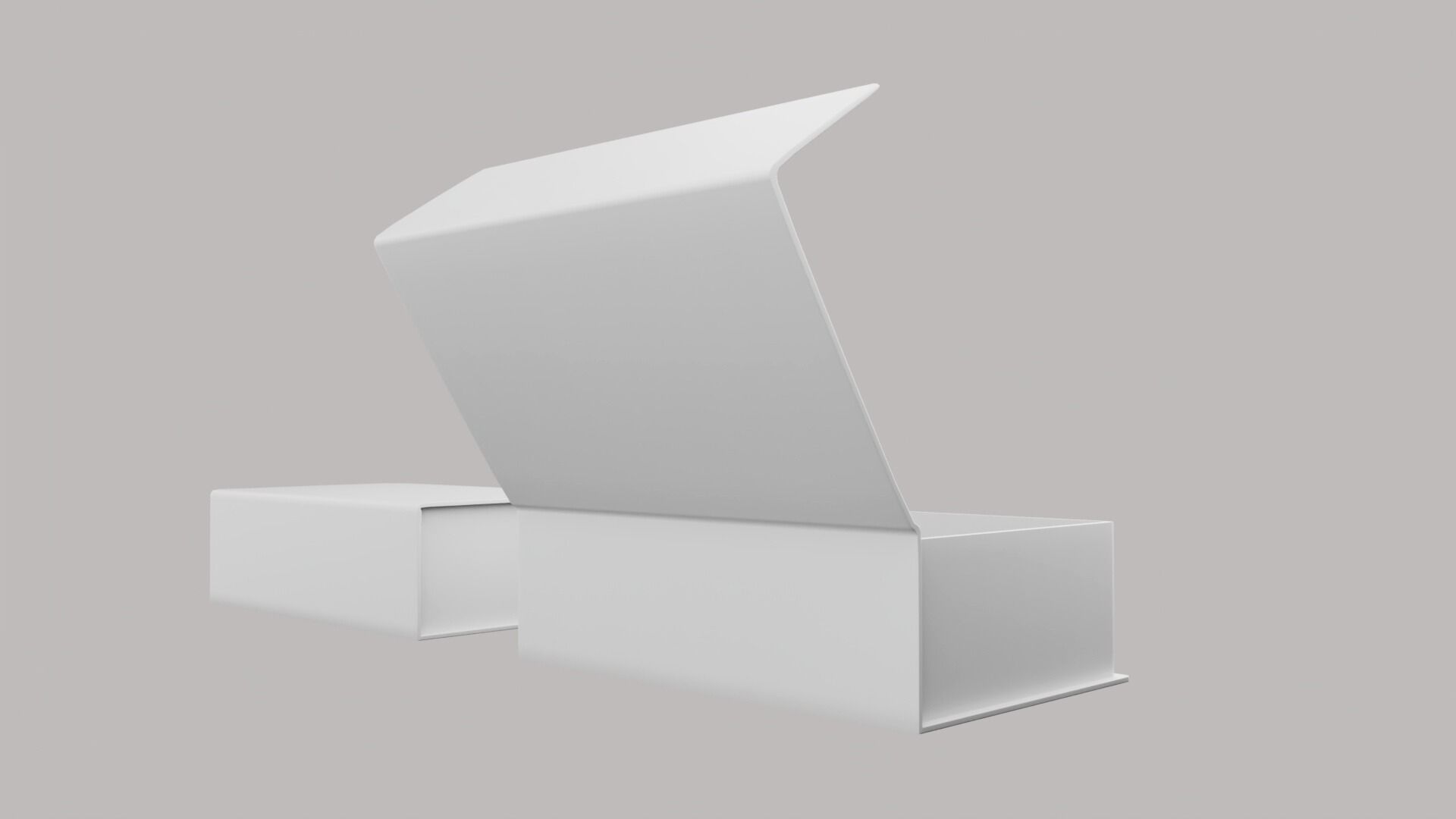 Magnetic paper gift box Low-poly 3D model_5
