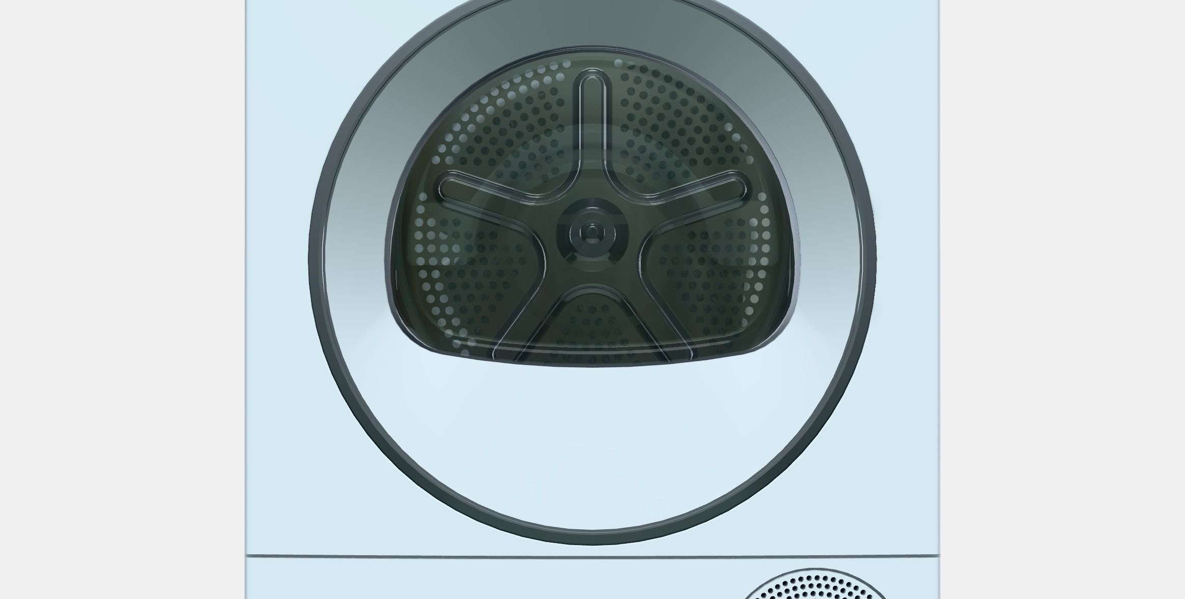 BOSCH WQG24590BY 6 Series Low-poly 3D model_11