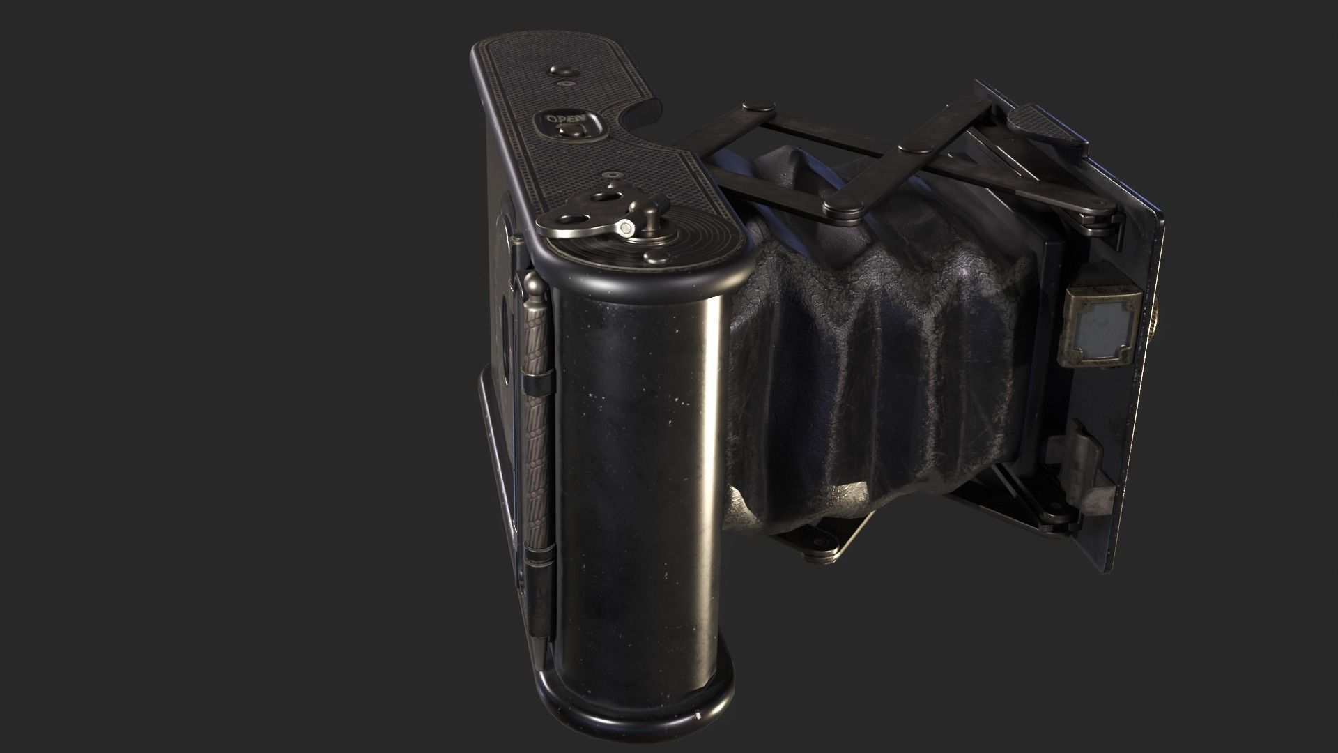 Vintage Pocket Camera PBR Game-Ready Low-poly 3D model_12