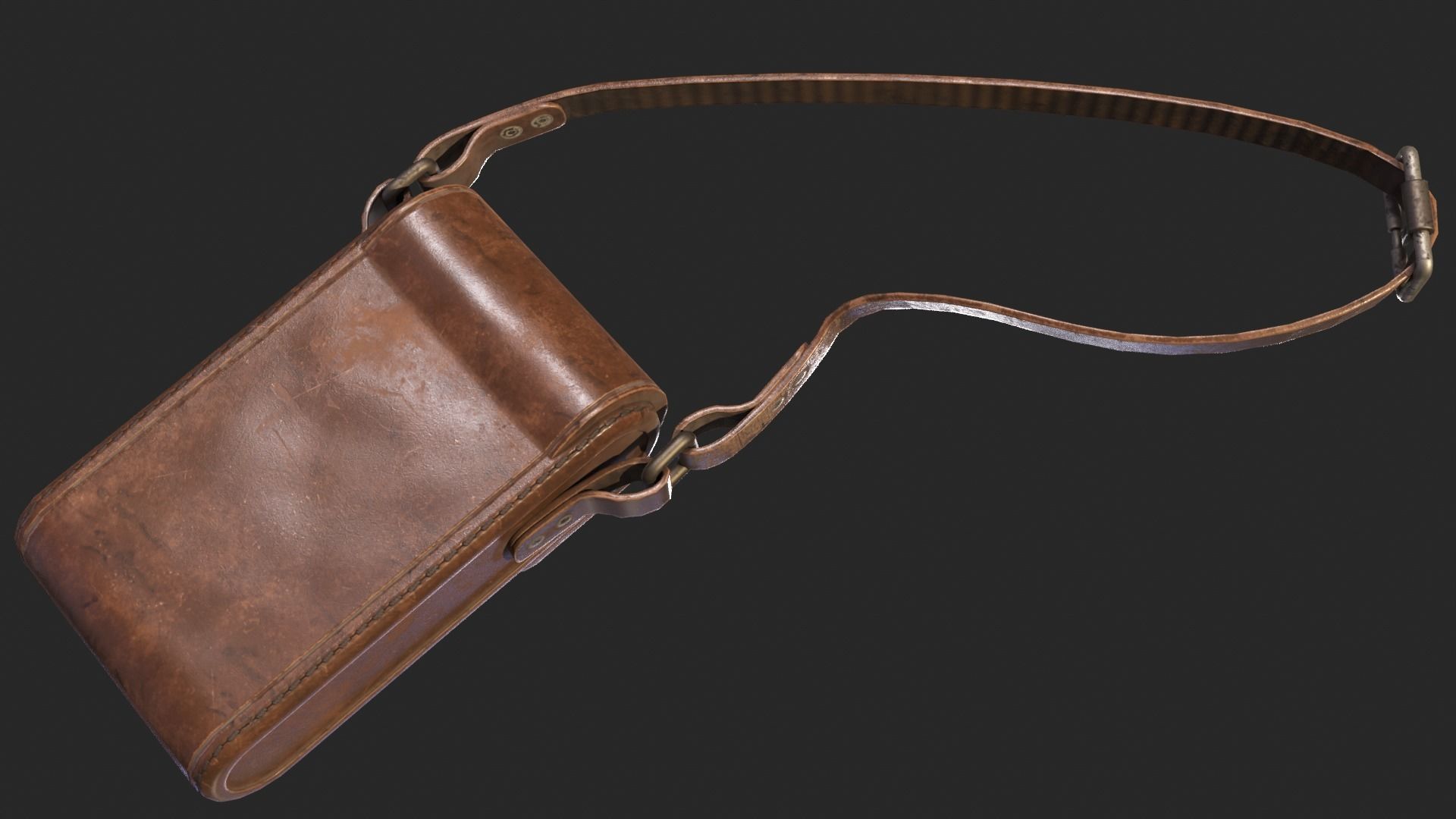 Vintage Pocket Camera PBR Game-Ready Low-poly 3D model_5