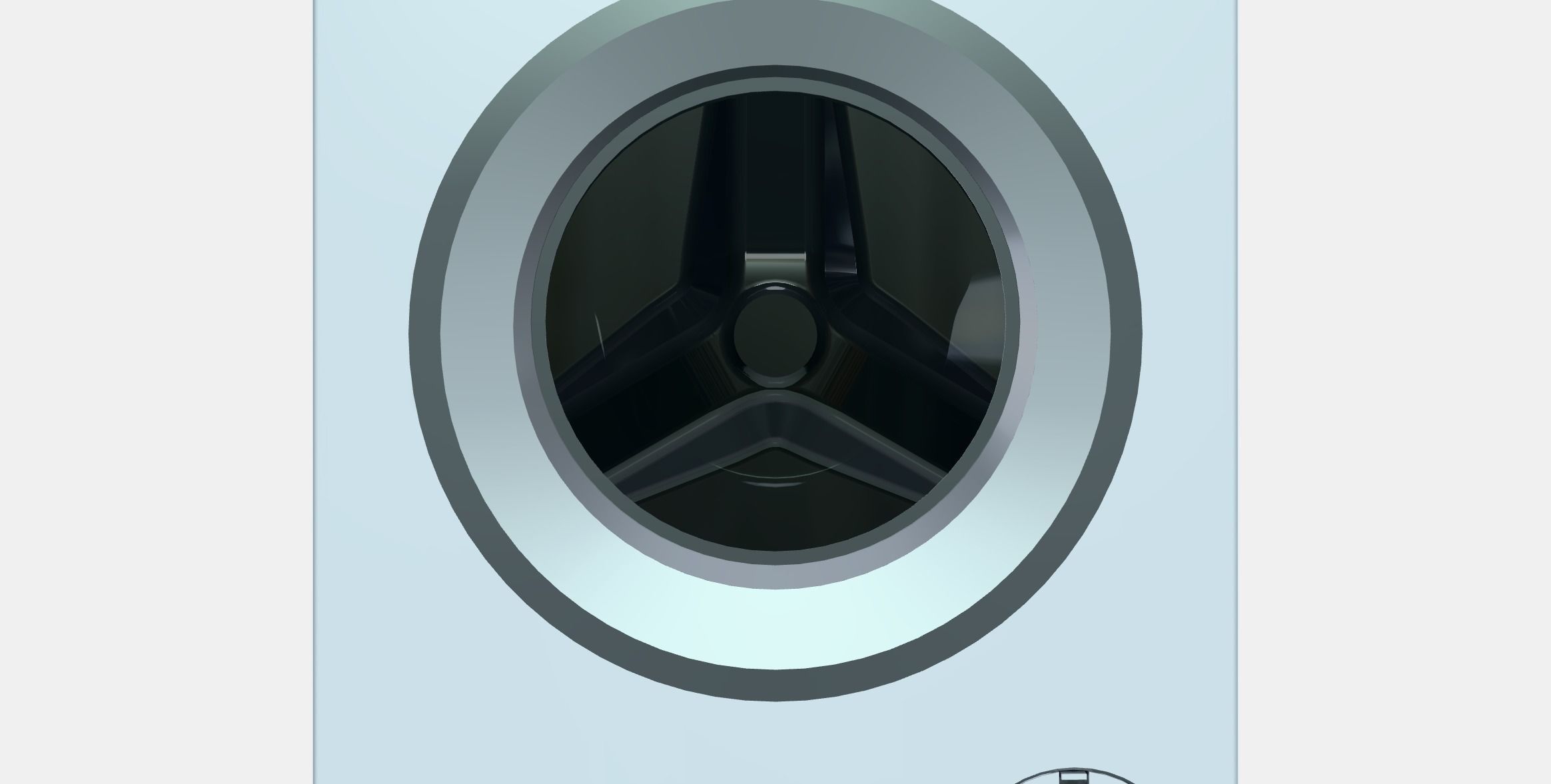 BOSCH WGG24201BY 6 Series Low-poly 3D model_11