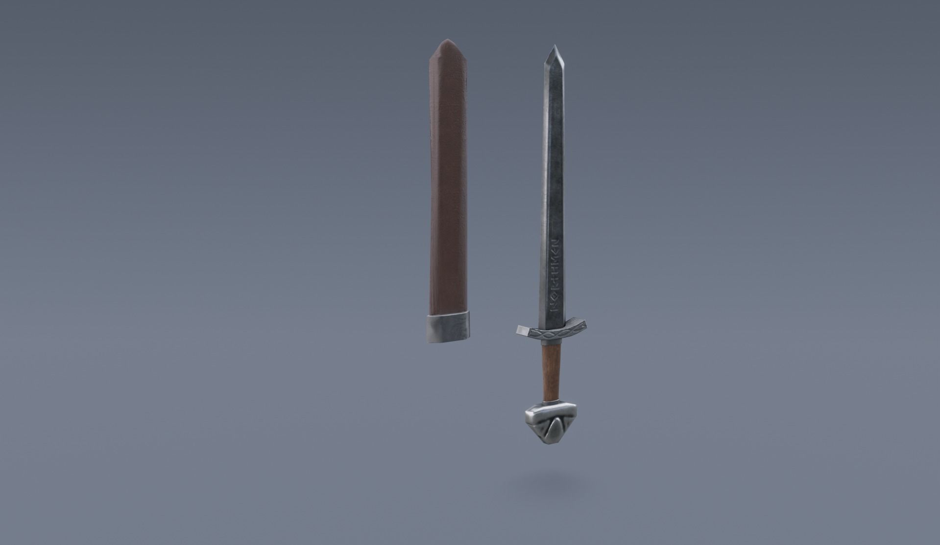 swords viking pack low poly game ready Low-poly 3D model_5