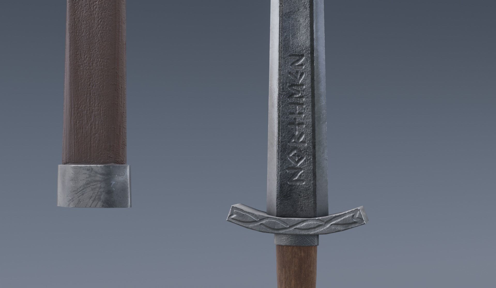 swords viking pack low poly game ready Low-poly 3D model_2