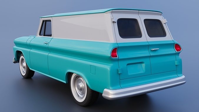Chevrolet Panel Truck 1965 3D print model 4