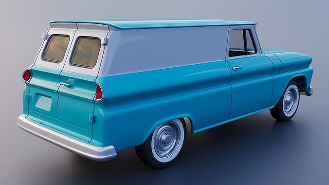 Chevrolet Panel Truck 1965 3D print model 6