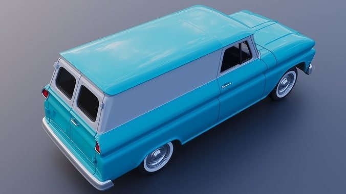Chevrolet Panel Truck 1965 3D print model 7