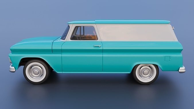 Chevrolet Panel Truck 1965 3D print model 3