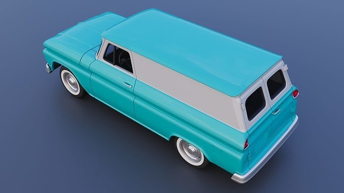 Chevrolet Panel Truck 1965 3D print model 5