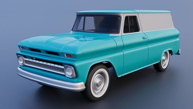Chevrolet Panel Truck 1965 3D print model 2
