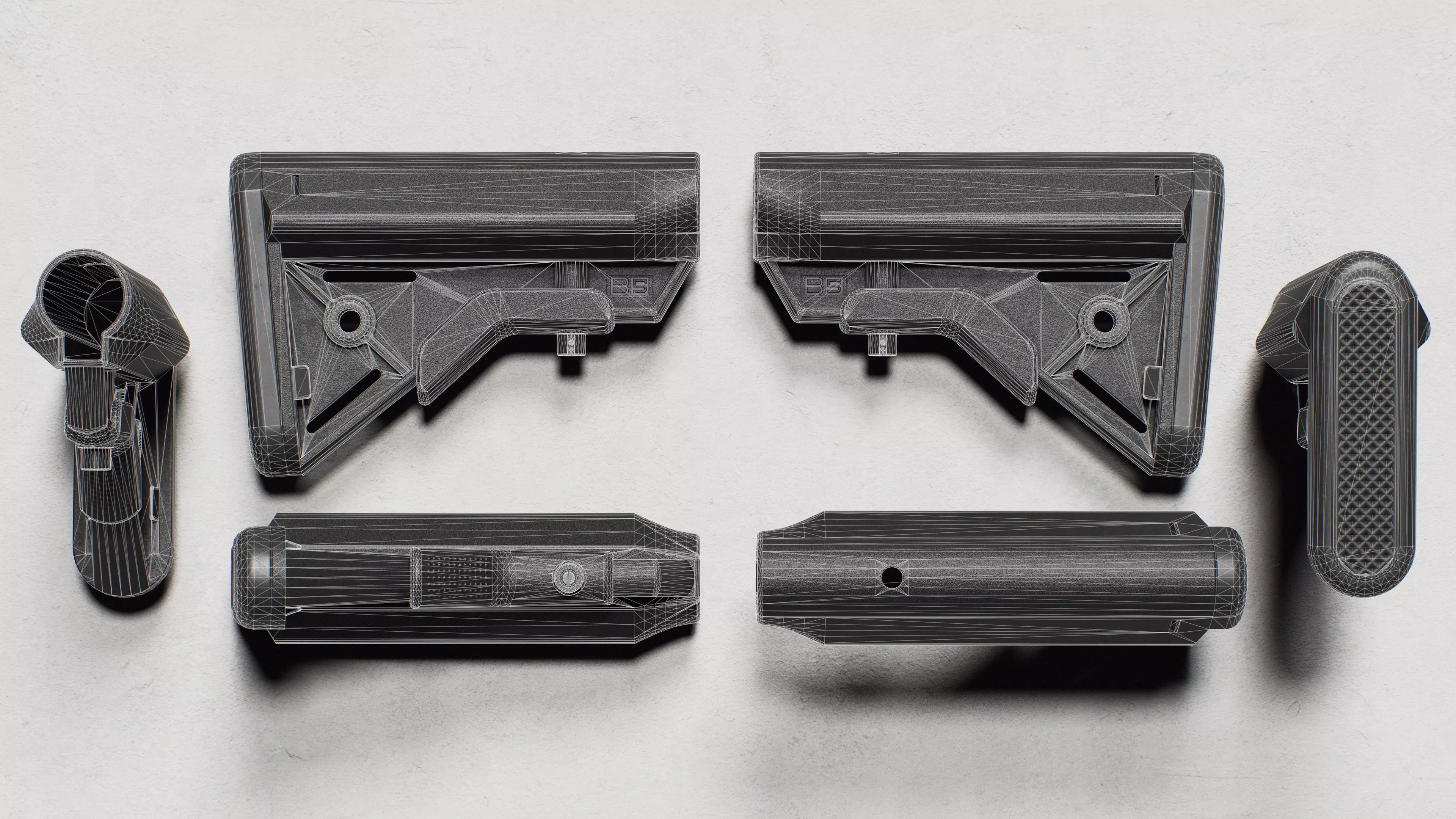 BRAVO Stock - Replica Low-poly 3D model_29