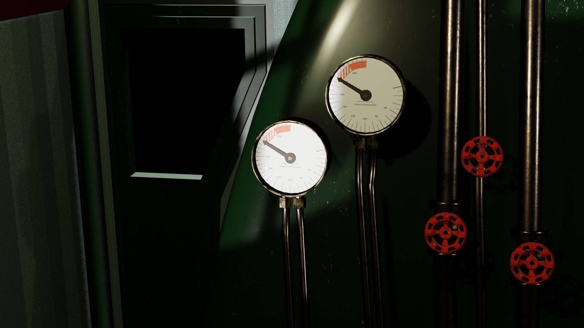 Steam Train Vintage  3D model_3