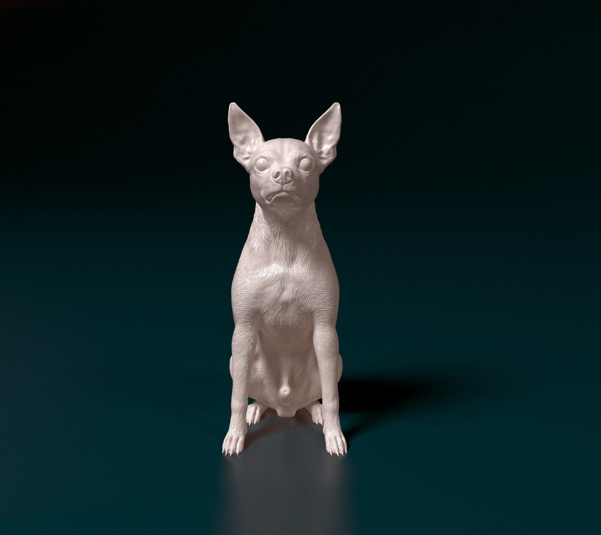 Toy terrier 3D print model_1