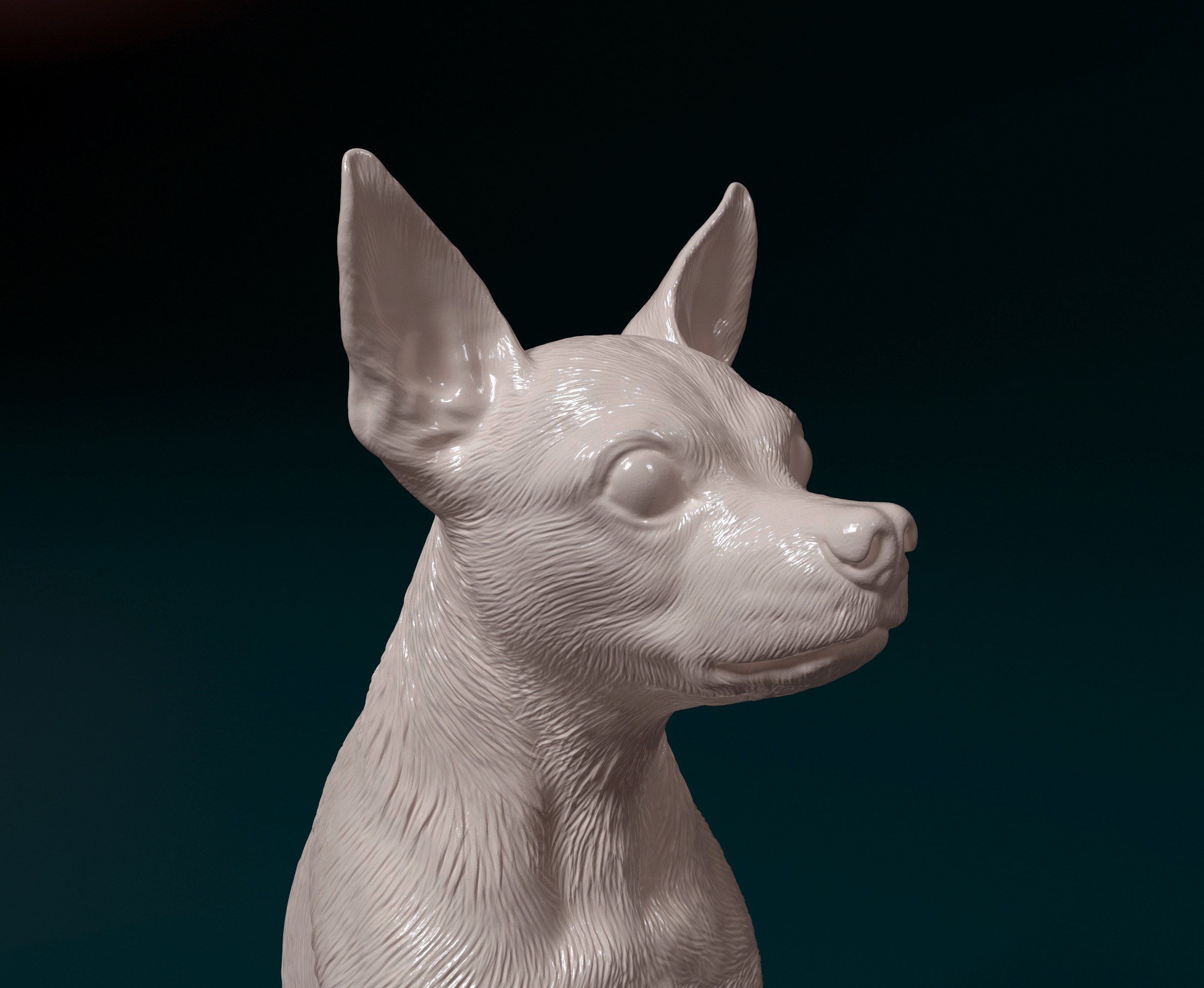 Toy terrier 3D print model_4