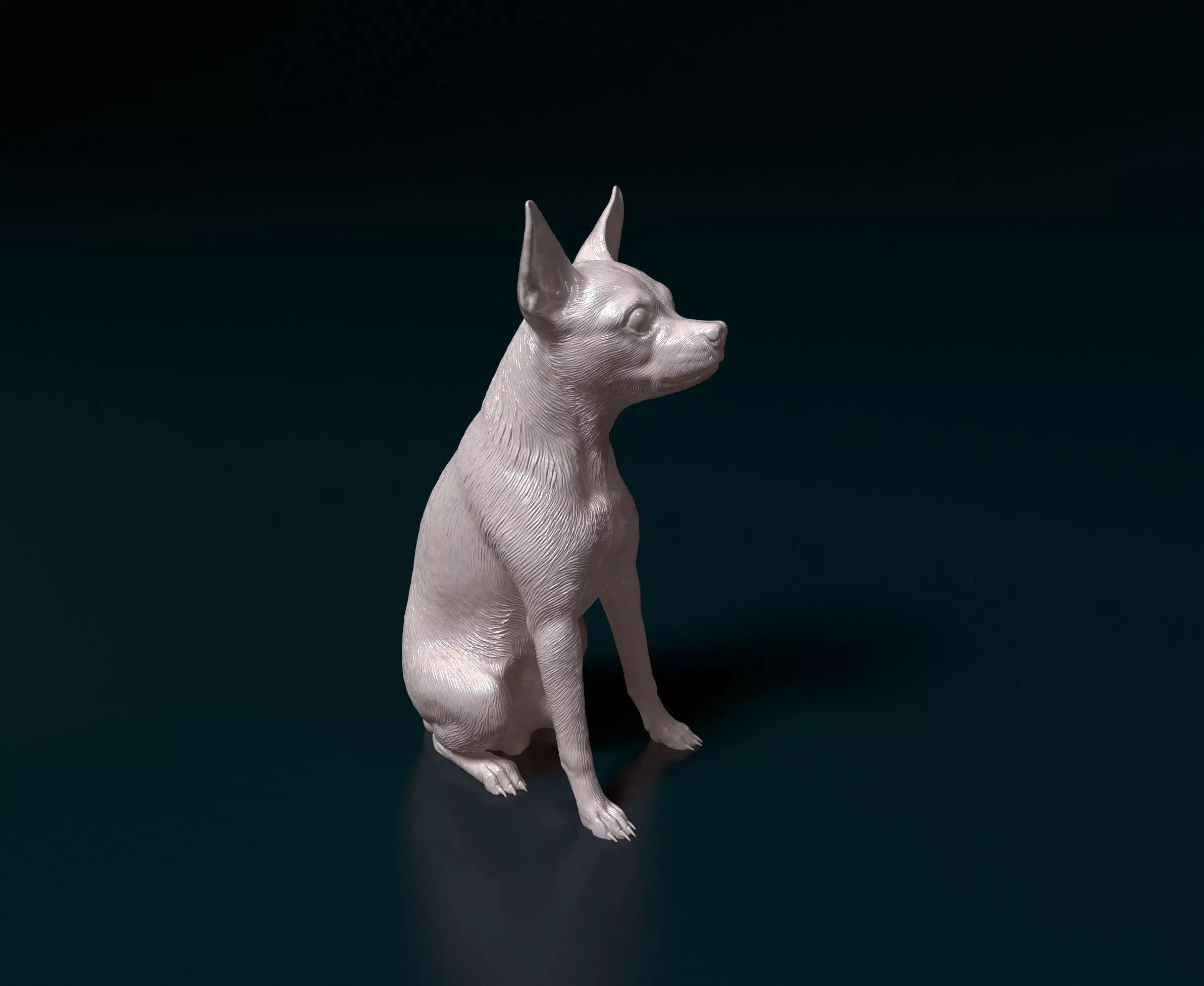 Toy terrier 3D print model_0