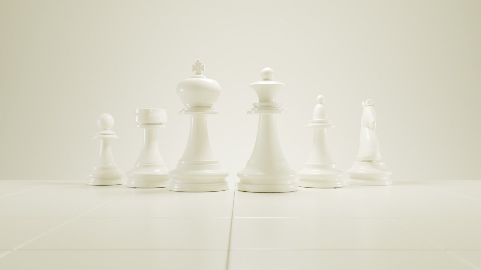 Wooden Chess 3D Model 3D model_6