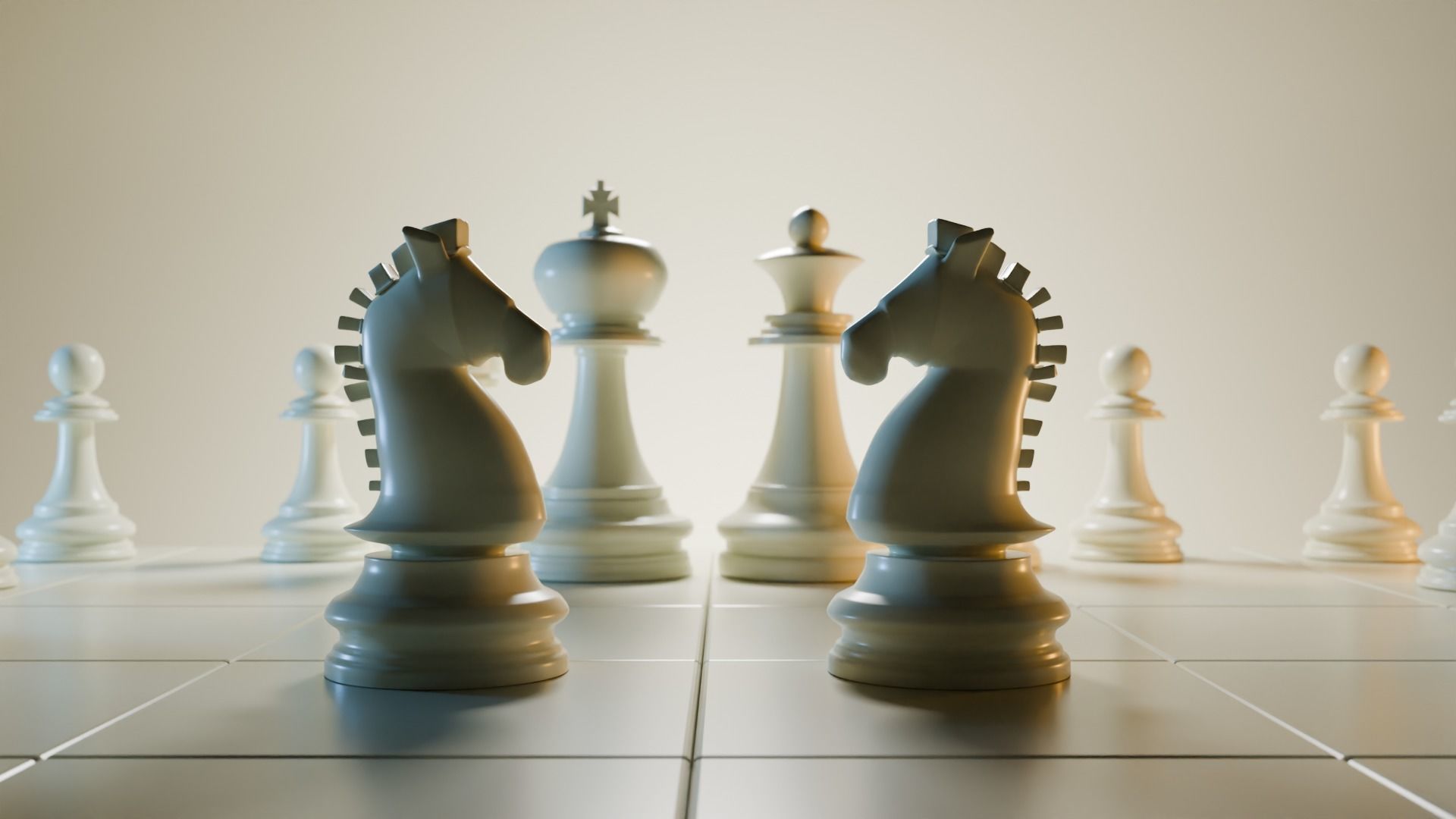 Wooden Chess 3D Model 3D model_10