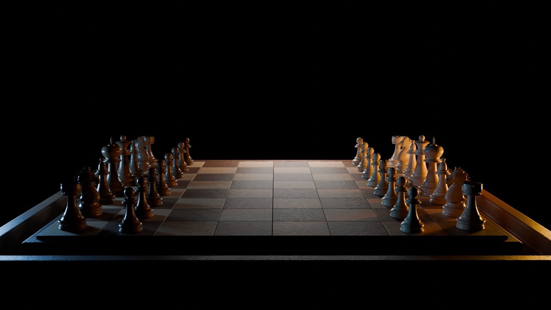 Wooden Chess 3D Model 3D model_11