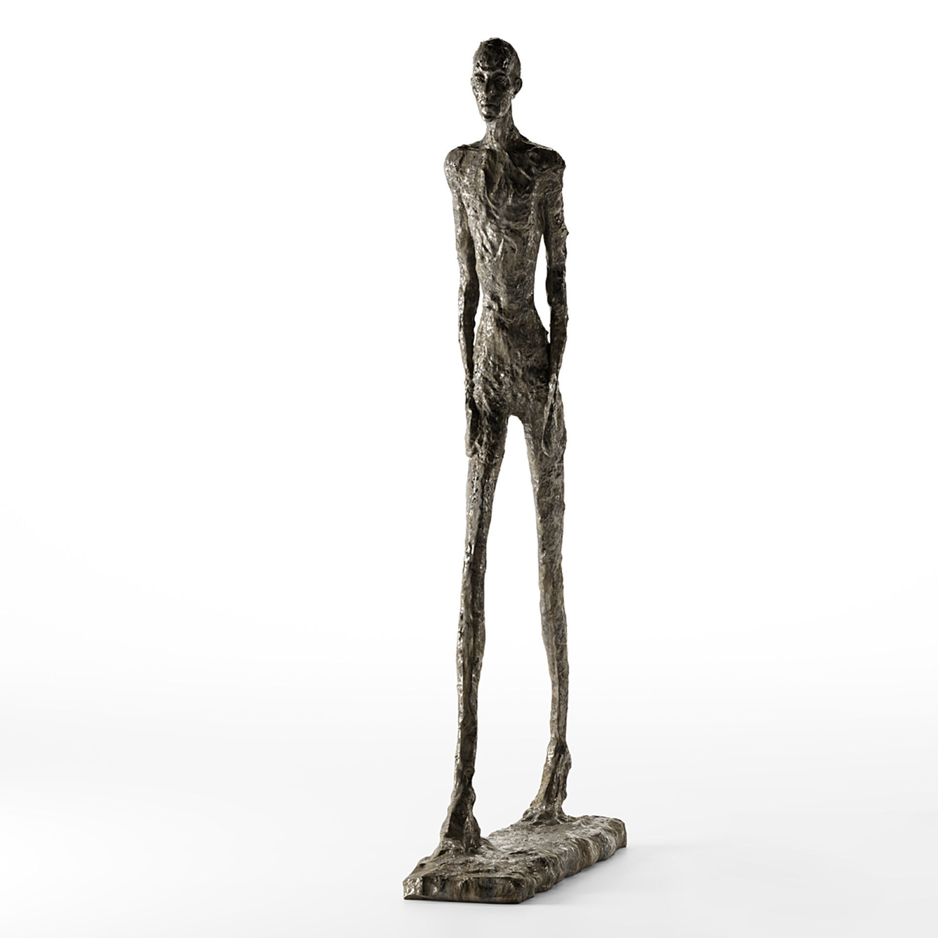 Alberto Giacometti  WALKING MAN I 3D model_2