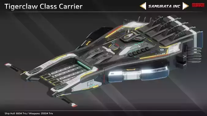 Spaceship Tigerclaw Class Carrier
