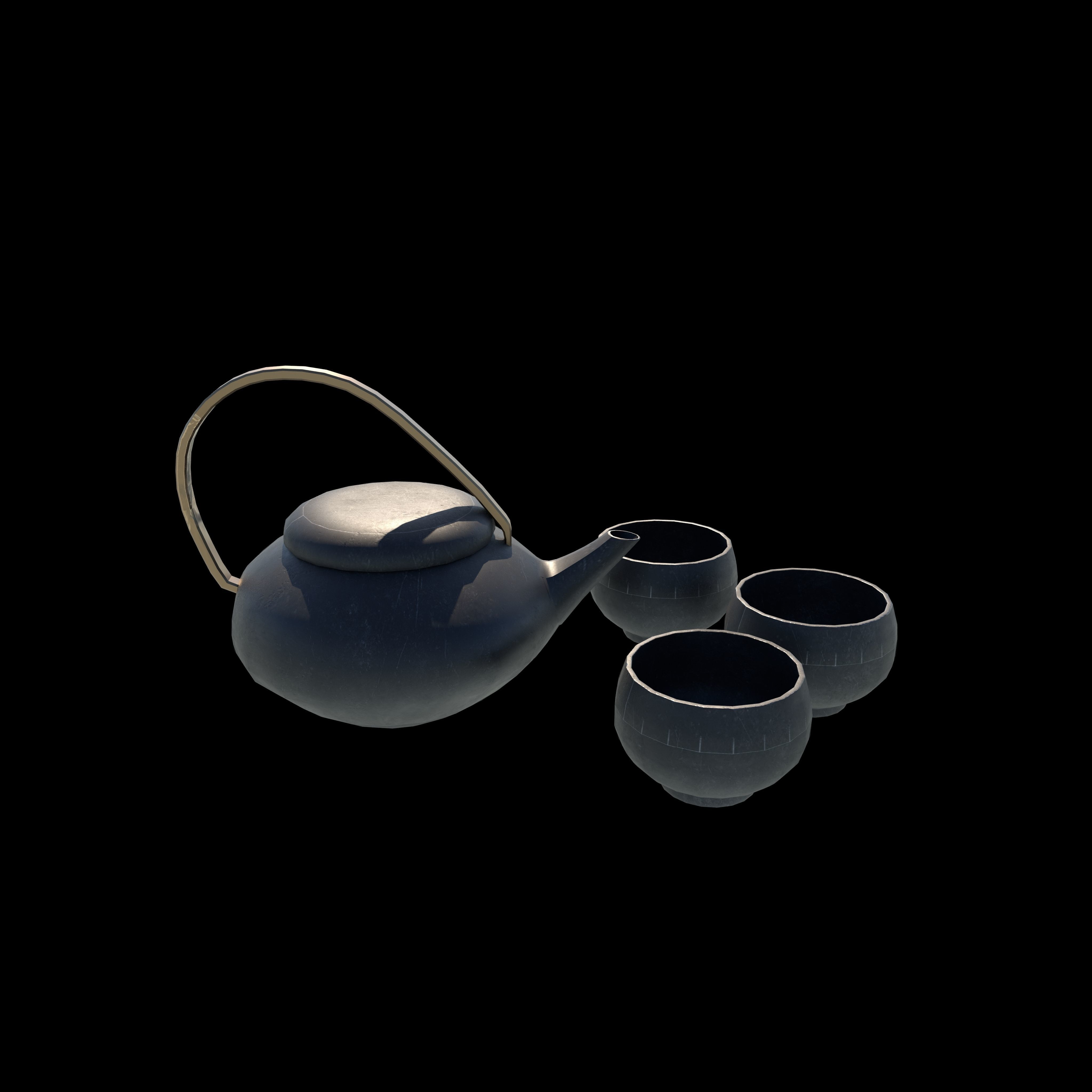 tea pot 3D model_2