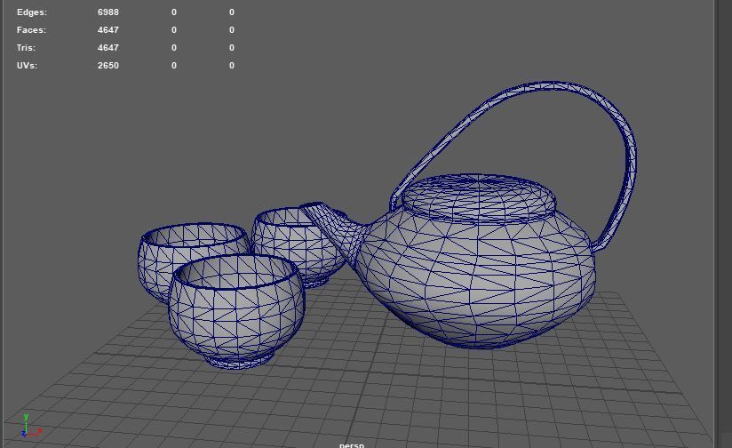 tea pot 3D model_8