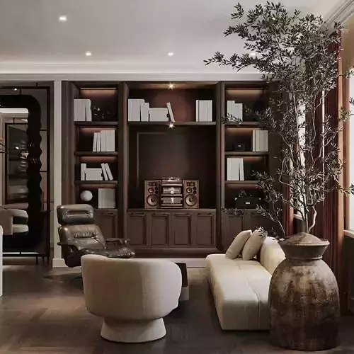 Luxury Office Interior Design Full 3D Scene