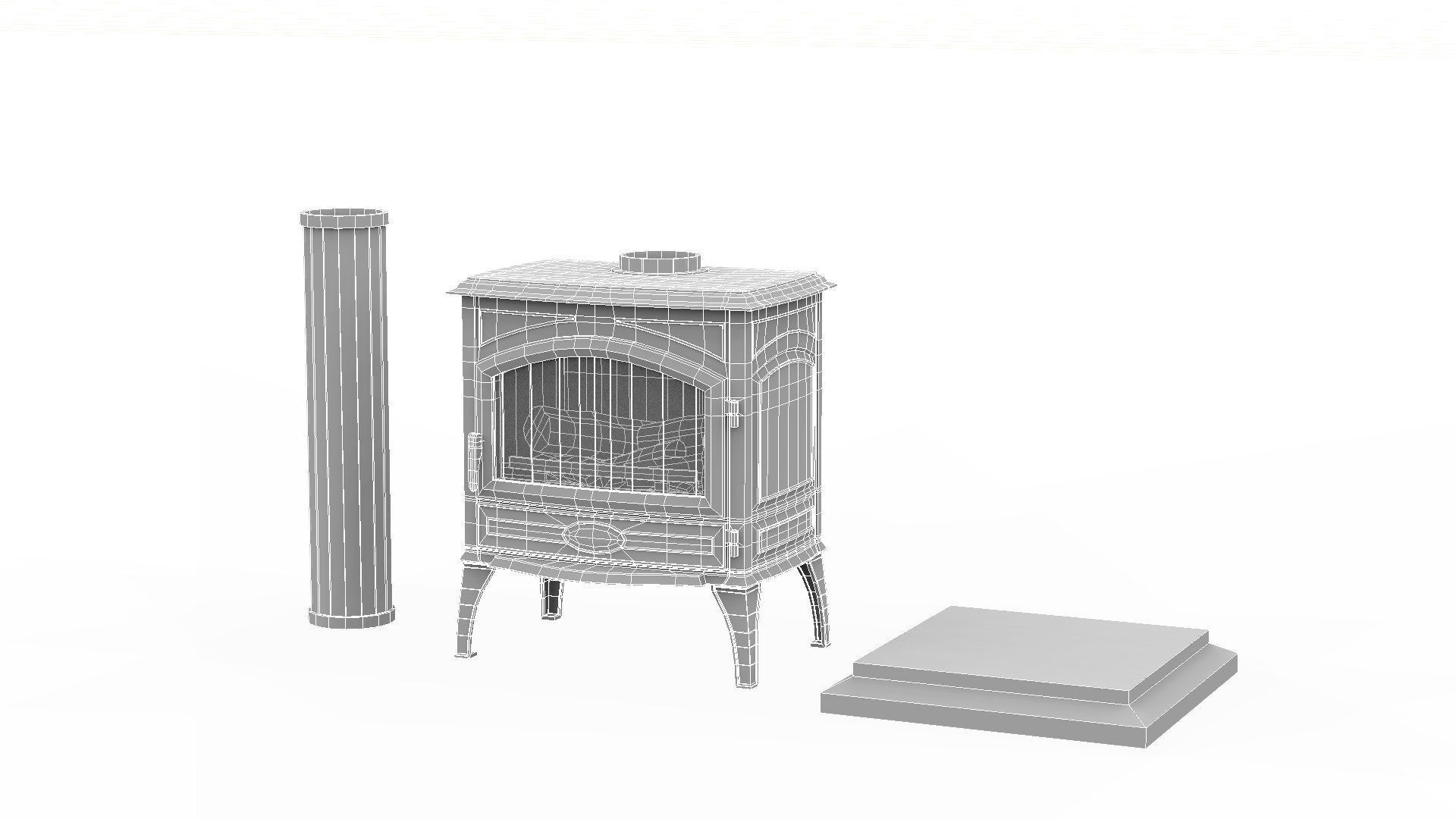 Modern Rustic Cabin Pack - Game Ready Low-poly 3D model_79