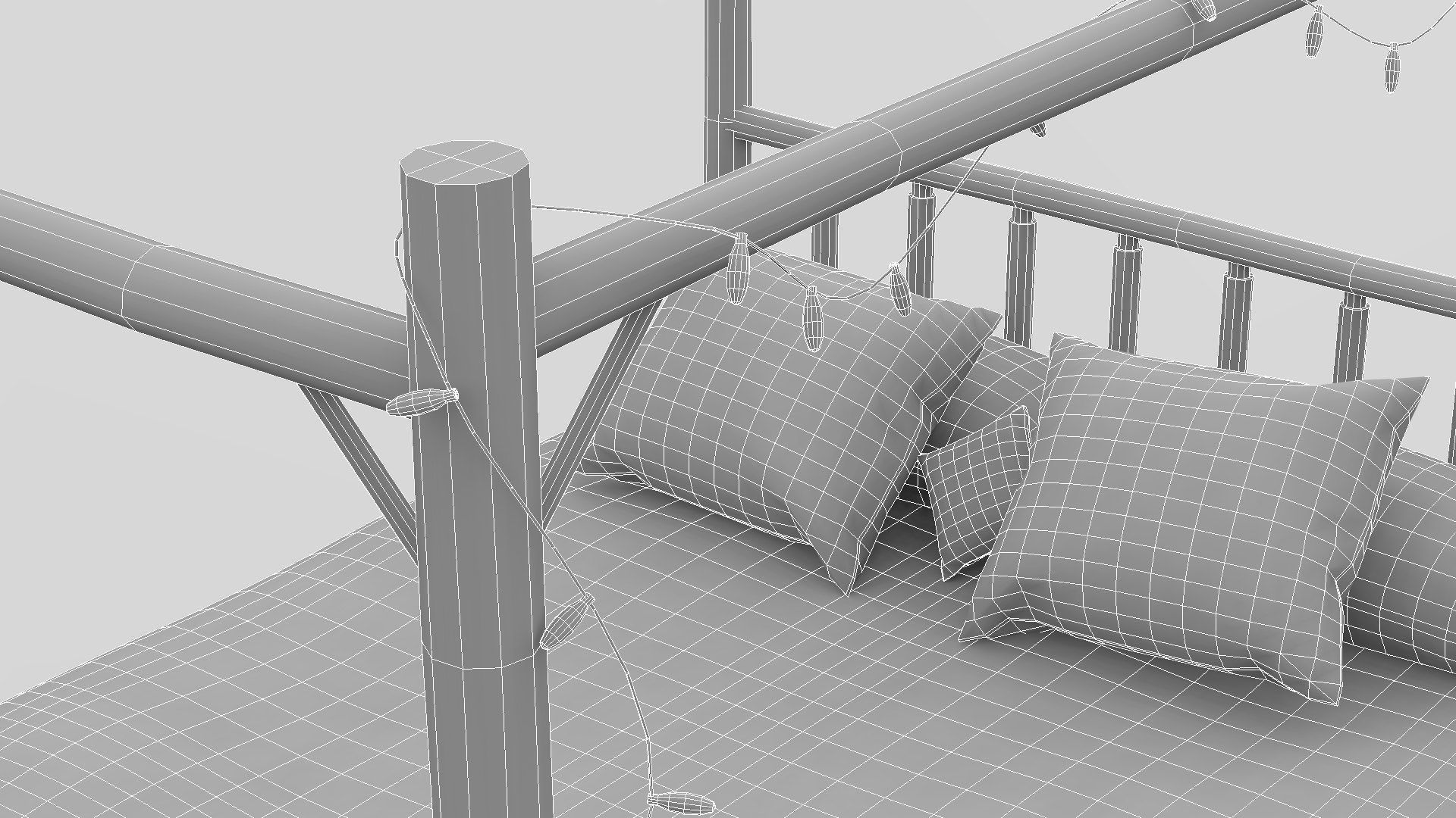 Modern Rustic Cabin Pack - Game Ready Low-poly 3D model_14