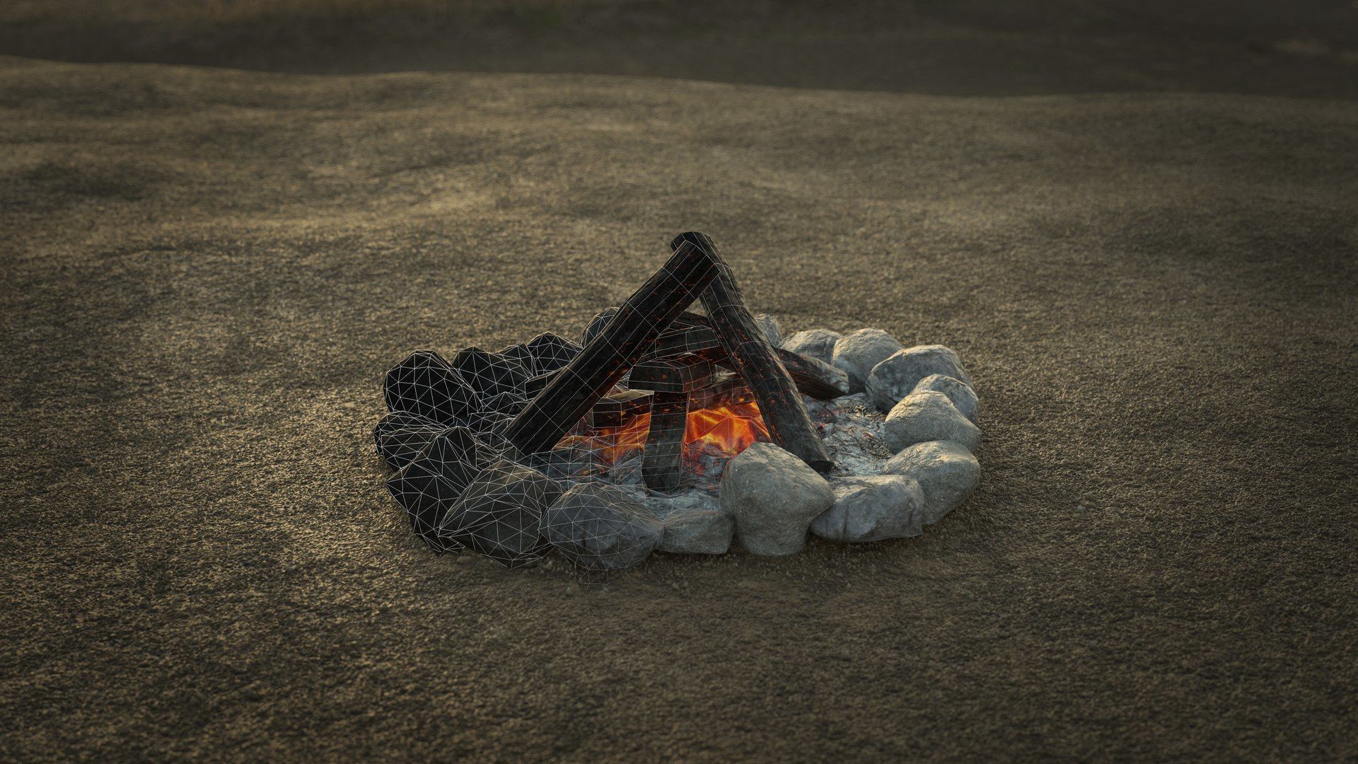 Modern Rustic Cabin Pack - Game Ready Low-poly 3D model_40