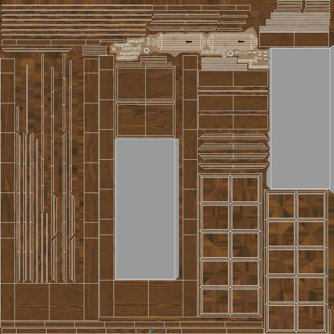 Modern Rustic Cabin Pack - Game Ready Low-poly 3D model_60