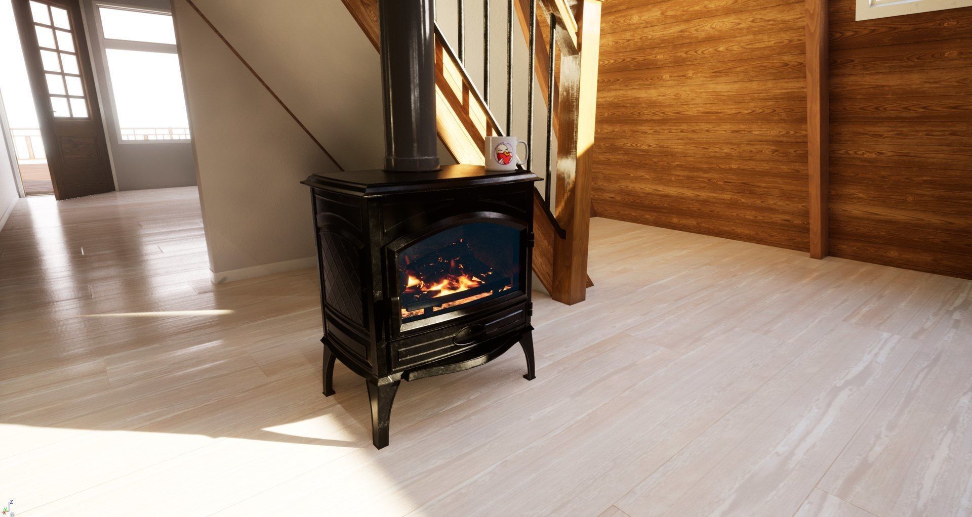 Modern Rustic Cabin Pack - Game Ready Low-poly 3D model_11