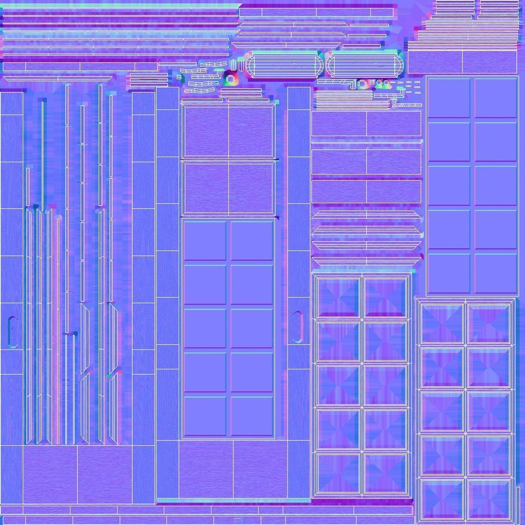 Modern Rustic Cabin Pack - Game Ready Low-poly 3D model_62