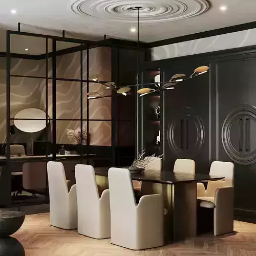 Luxury Office Interior Design Full 3D Scene 3D model
