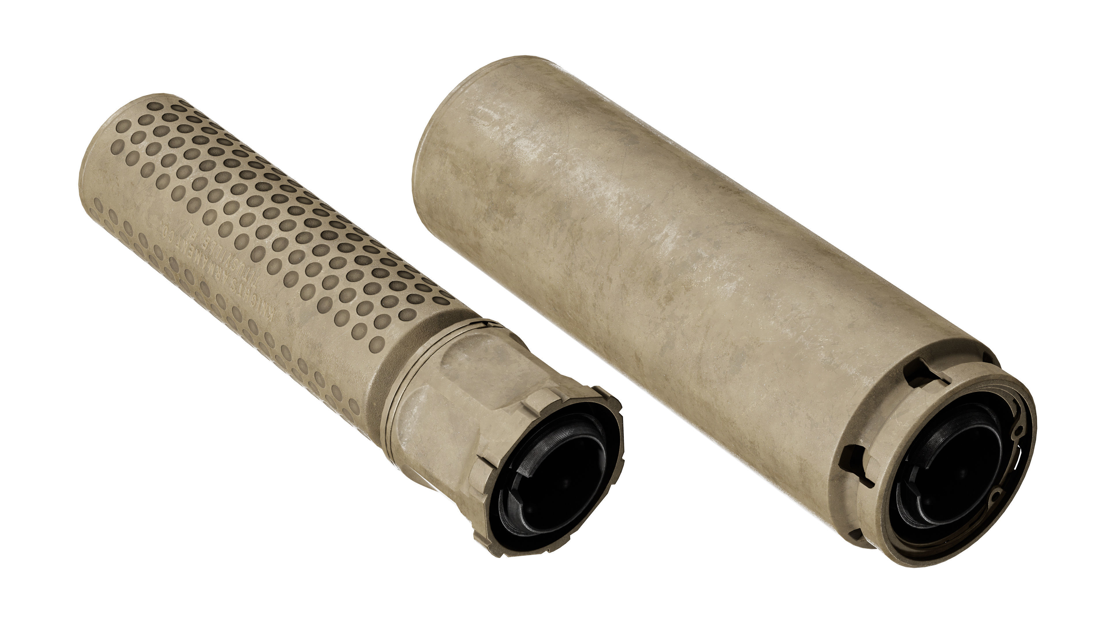 KAC 556 PRT SUPPRESSOR  Low-poly 3D model_1