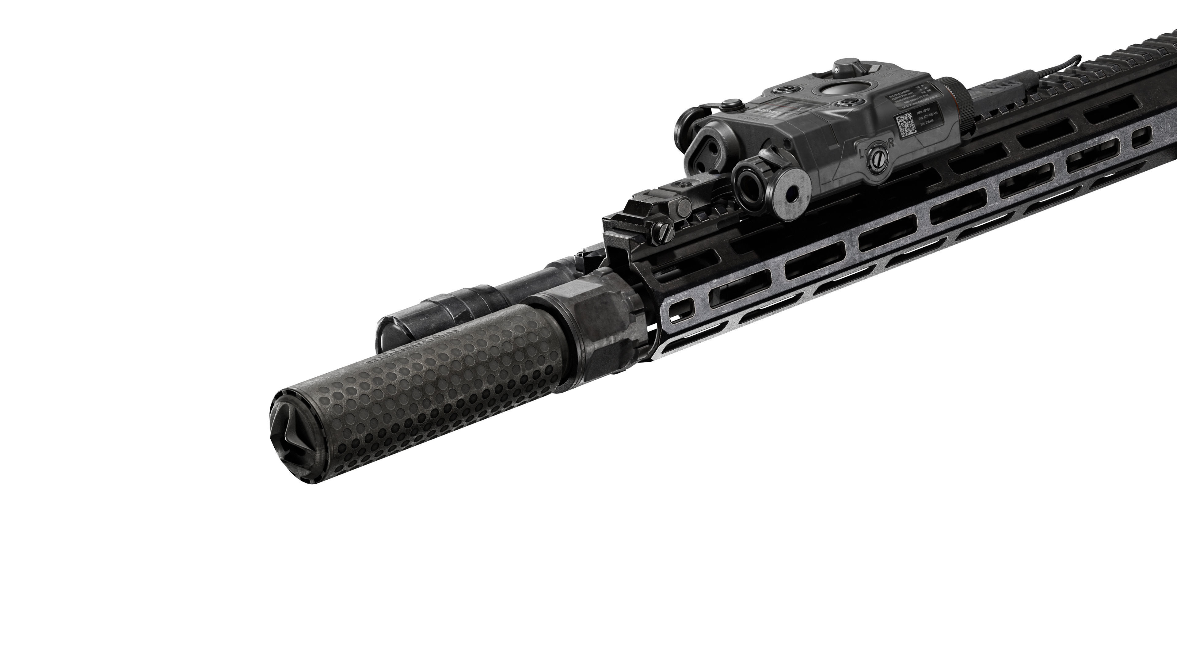 KAC 556 PRT SUPPRESSOR  Low-poly 3D model_15
