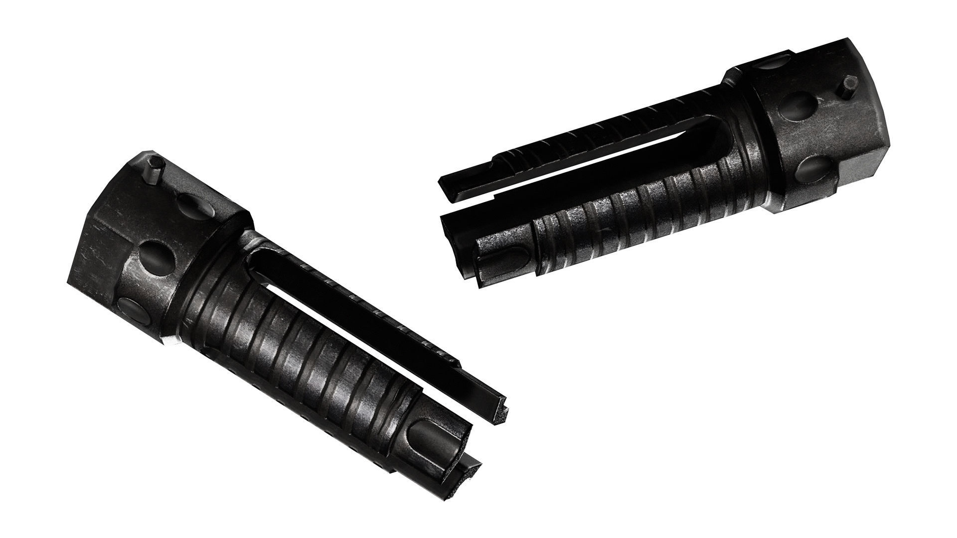 KAC 556 PRT SUPPRESSOR  Low-poly 3D model_4