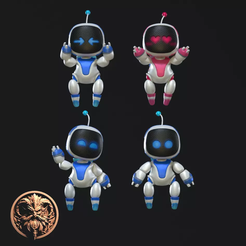 ASTRO ROBOT MOVABLE 3D print model_0