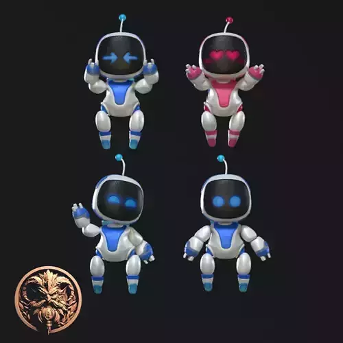 ASTRO ROBOT MOVABLE 3D print model