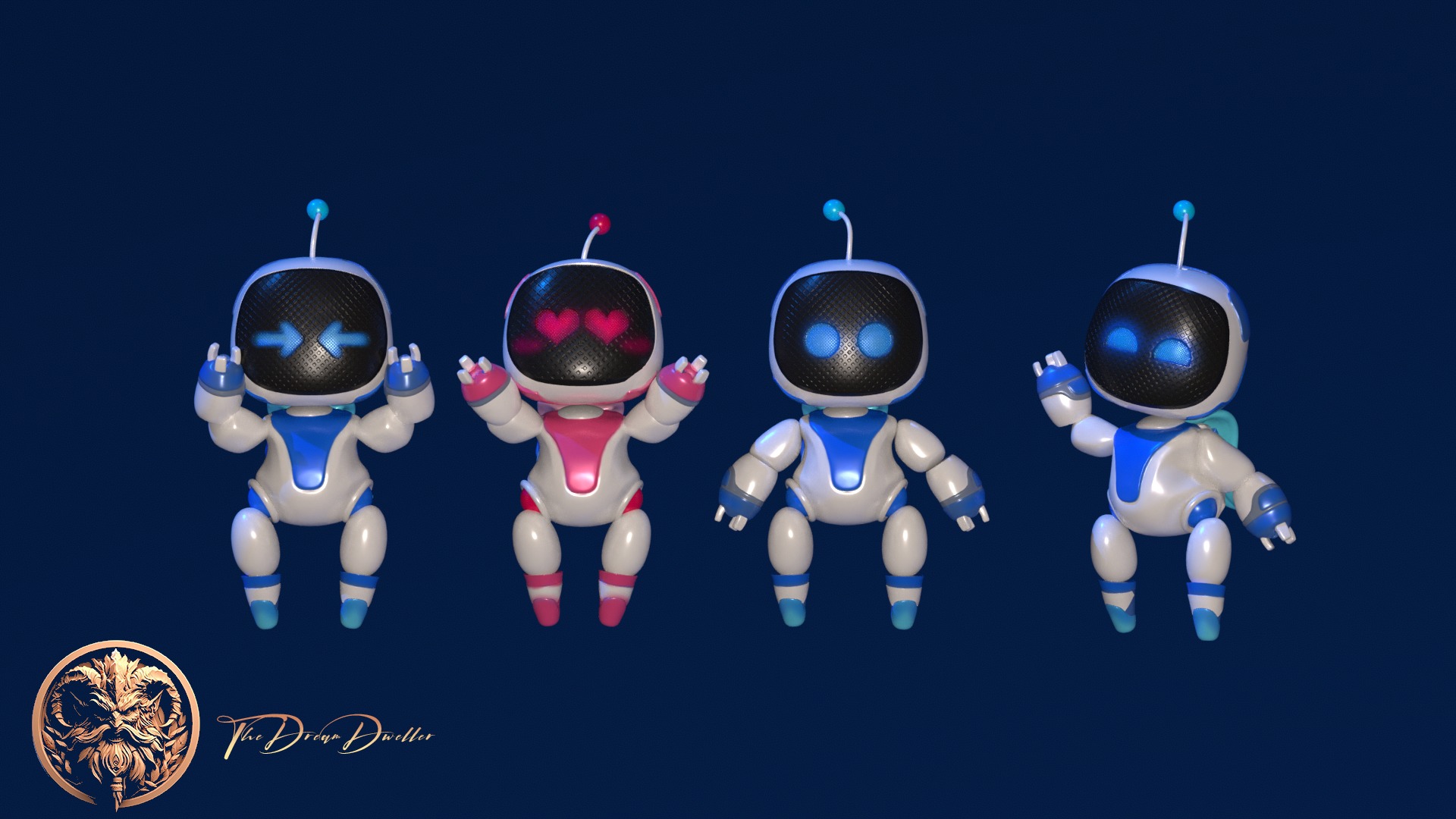 ASTRO ROBOT MOVABLE 3D print model_4