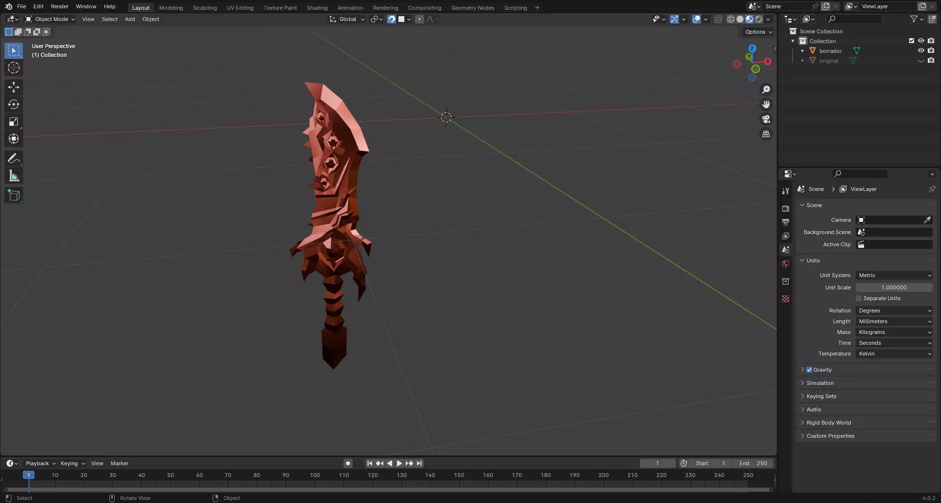 Calamity sword 3D print model