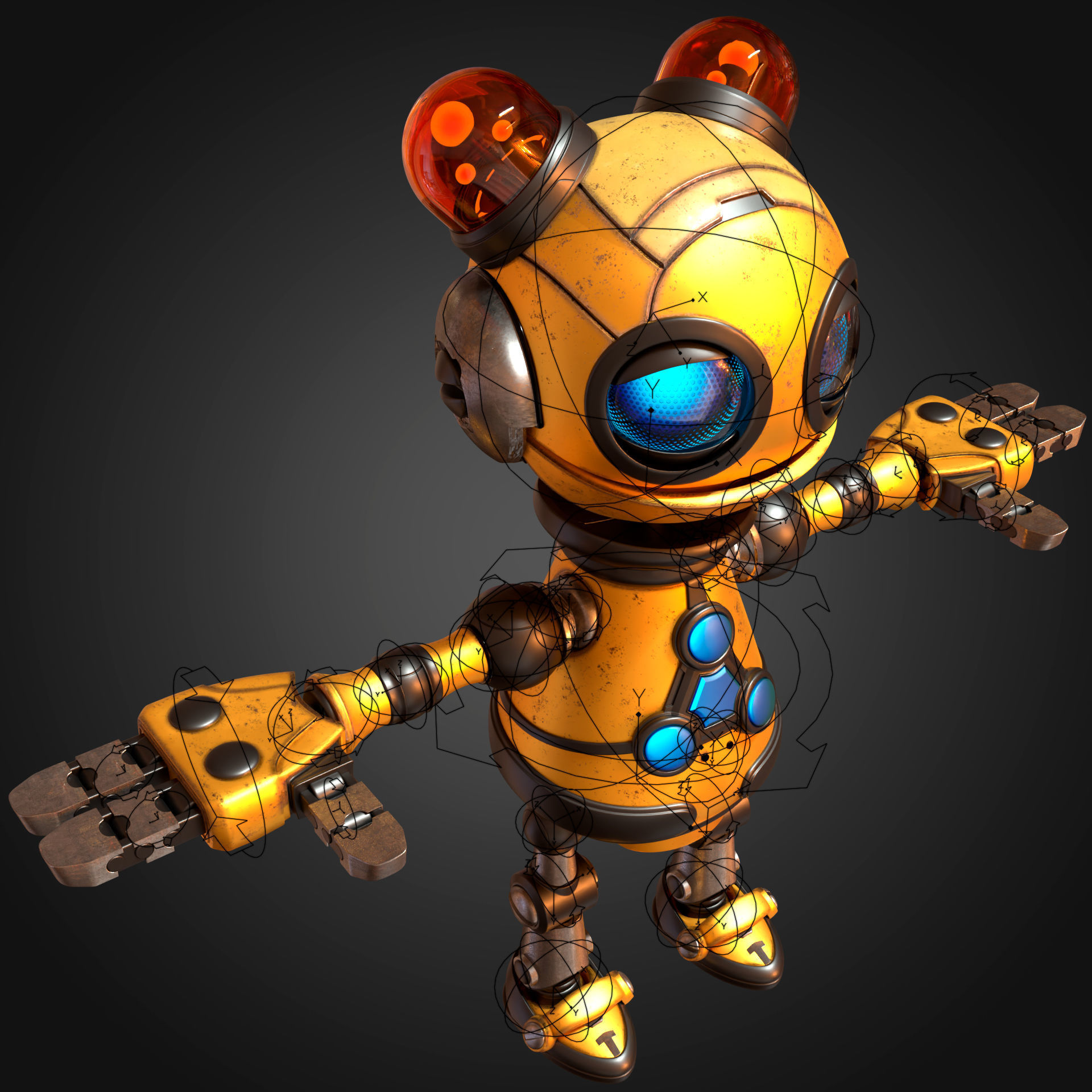 Kit KT-7461 - Ratchet y Clank Game 3D model_2