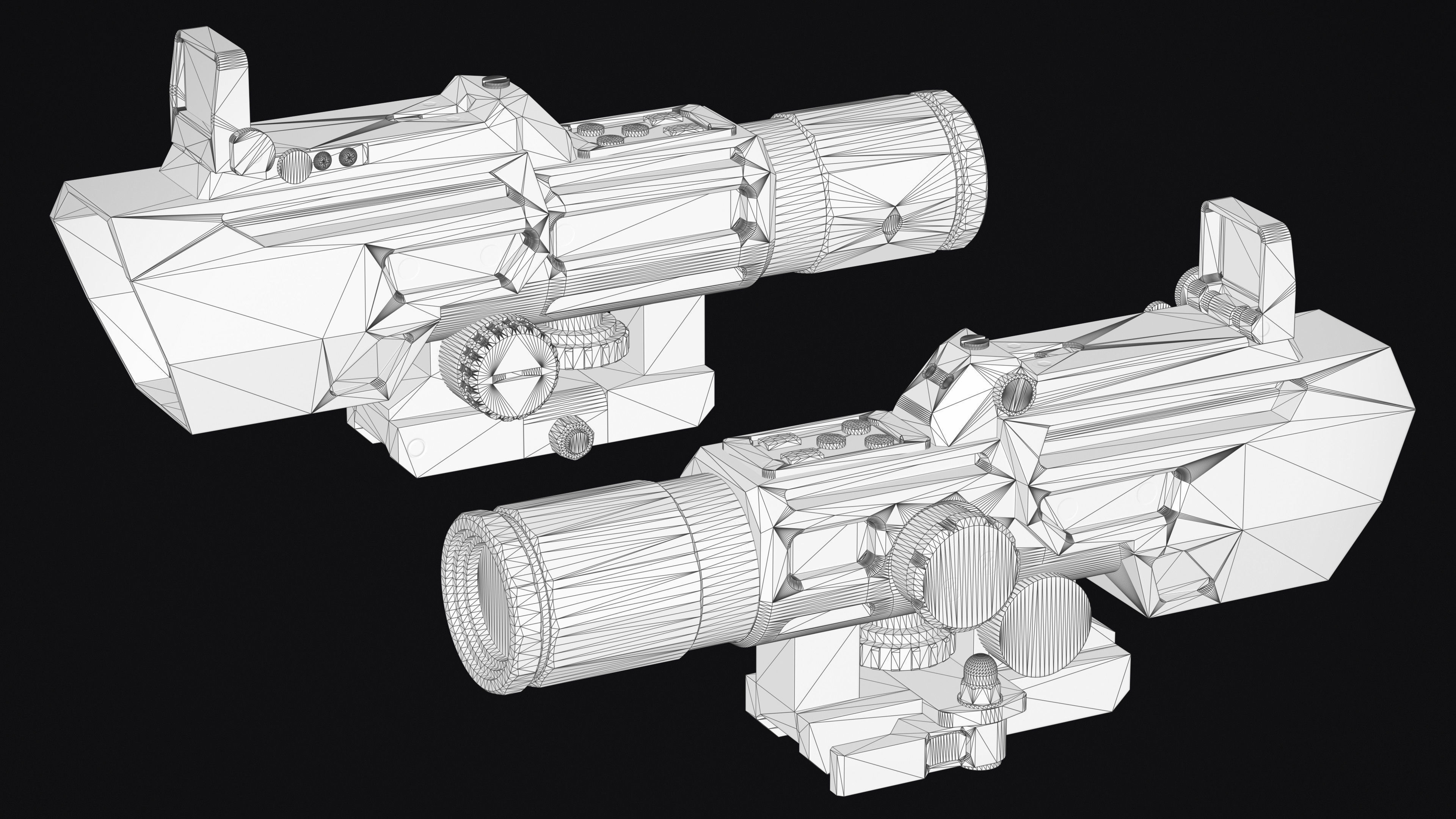 Weapon Sights Pack Low-poly 3D model_18