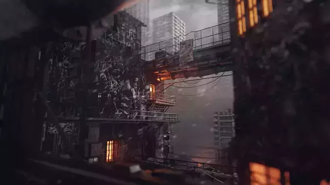 Poor City - 3D Concept Art Scene 