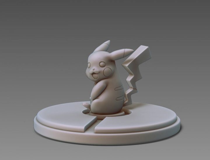 Pokemon Pikachu stl 3D model 3D printable | CGTrader