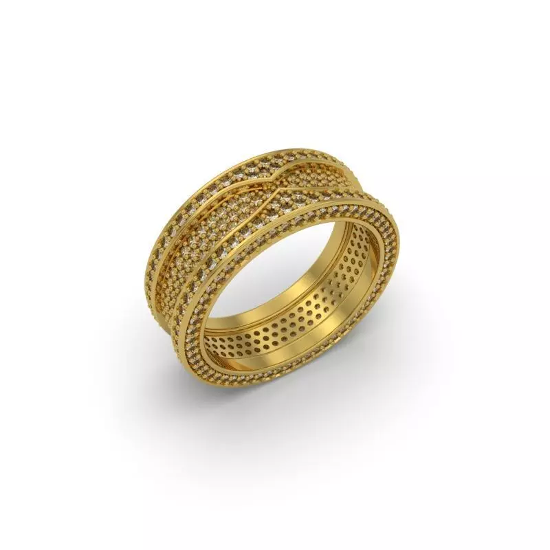 Alliance Luxury Ring - 3D jewelry - AL-624-8 3D print model