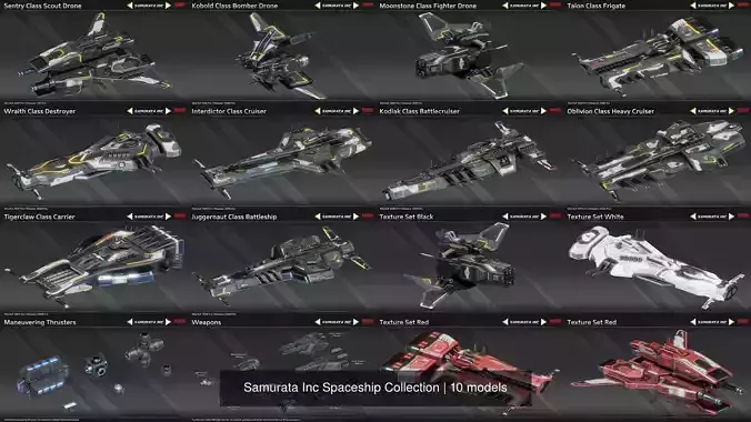 Samurata Inc Spaceship Collection 