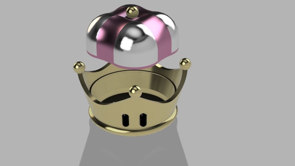 Crown Bowsette 3D print model STL  digital download 3D print model_5