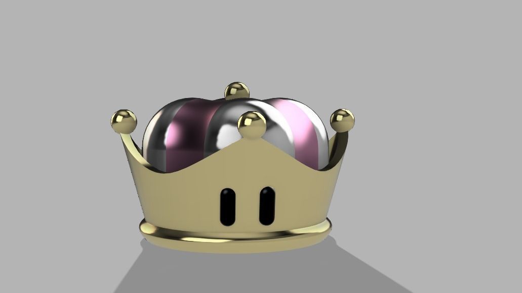 Crown Bowsette 3D print model STL  digital download 3D print model_2